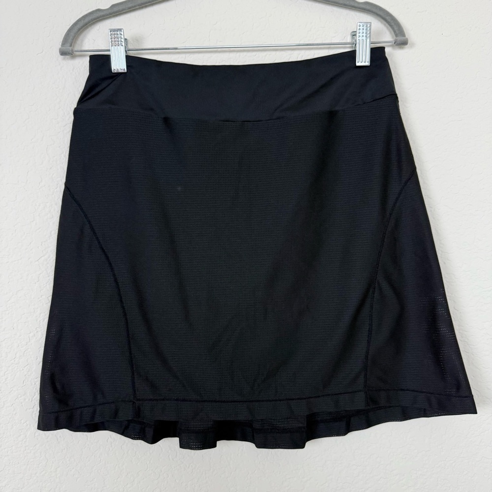 Peter Millar E4 Wicking Black Pleated Mesh Skirt Skort